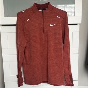Nike Maroon Quarter-Zip Top